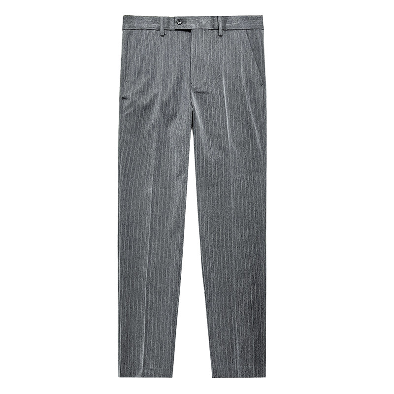 高品质高级感条纹英伦修身休闲男士小脚裤时尚通勤西裤XK41-P75,男装西裤,星座197