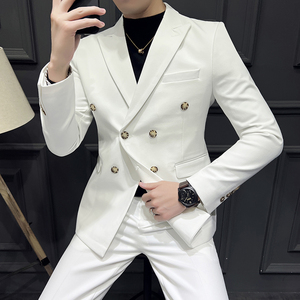 大码高品质双排扣商务西装新郎结婚西服男套装潮LJT2212-P215图片