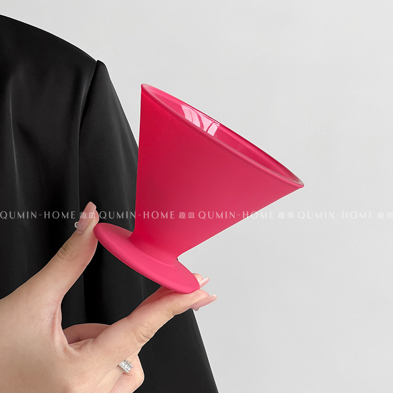 趣皿 玫紫色简约敞口慕斯甜品杯酸奶雪糕冷饮杯冰淇淋玻璃杯子,餐饮具,玻璃杯,淘宝优惠券,粉丝福利购,淘宝优惠卷