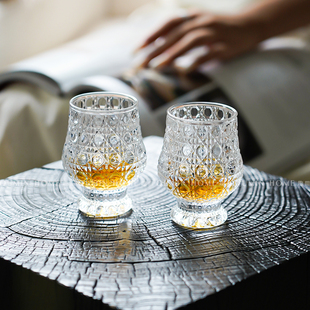 趣皿高级感玻璃杯家用微醺小闻香杯威士忌品鉴杯试酒杯洋酒甜酒杯