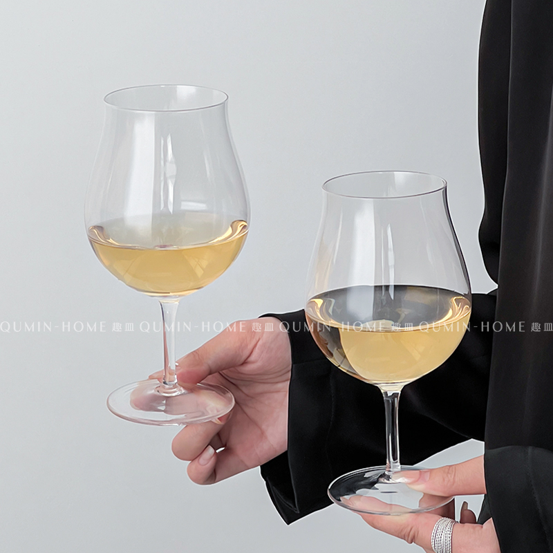 趣皿轻奢高脚杯玻璃杯勃艮第红酒杯香槟杯起泡酒杯高颜值葡萄酒杯