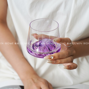 趣皿创意高级感玻璃杯特调威士忌杯洋酒杯冷饮杯子鸡尾酒杯果酒杯