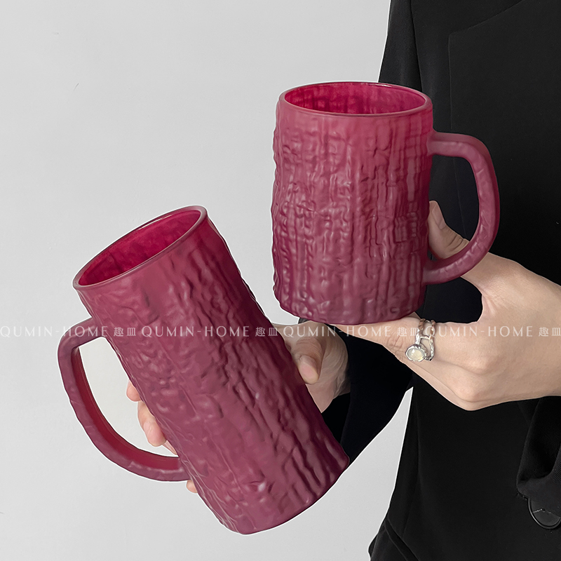 带把手玻璃杯咖啡杯子高级感