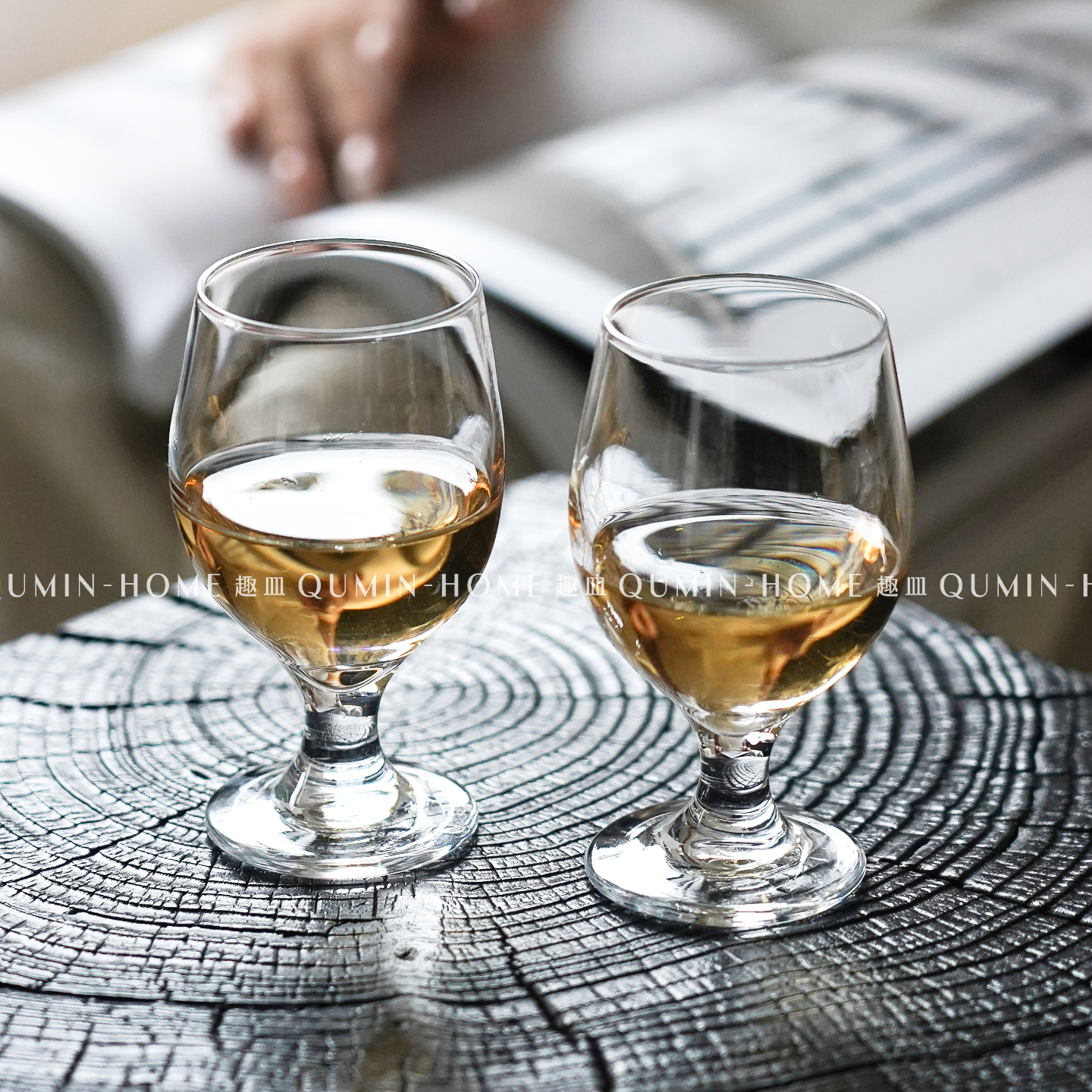 趣皿创意玻璃杯鸡尾酒杯马天尼杯高脚杯子家用微醺调酒香槟杯子