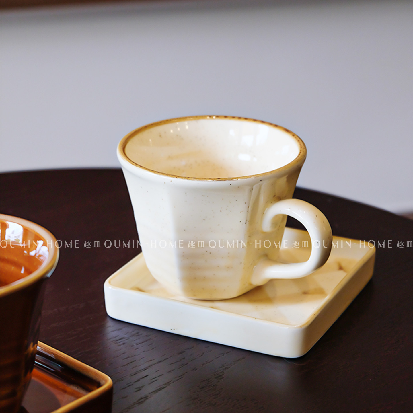 趣皿复古陶瓷咖啡杯碟拿铁拉花杯下午茶杯碟套装马克杯家用喝水杯,餐饮具,咖啡杯,淘宝优惠券,粉丝福利购,淘宝优惠卷