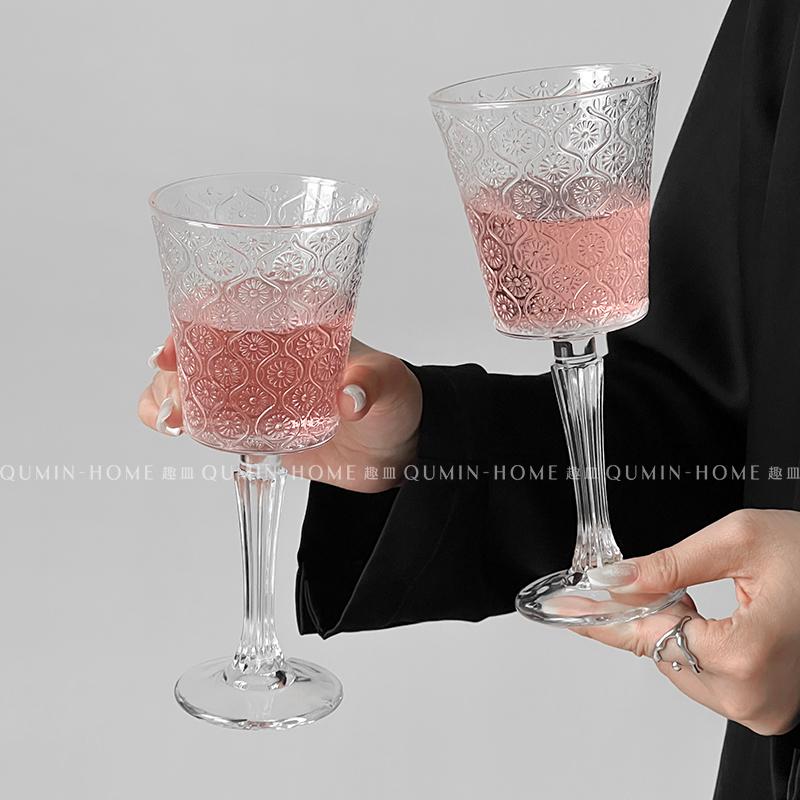 轻奢法式高颜值创意复古风水晶杯