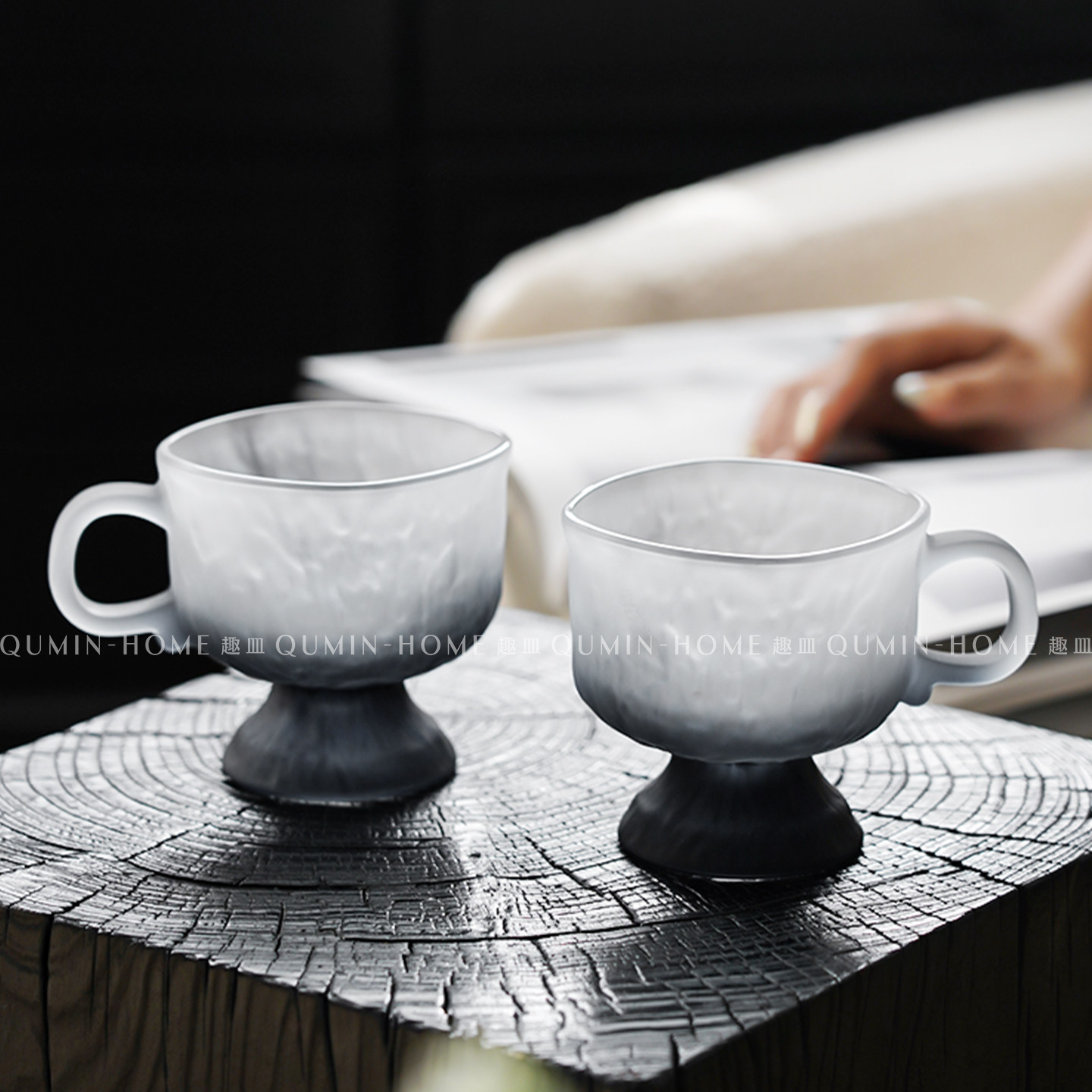 趣皿小众设计感带把玻璃杯高颜值四方杯牛奶早餐杯饮料喝水杯子,餐饮具,玻璃杯,淘宝优惠券,粉丝福利购,淘宝优惠卷