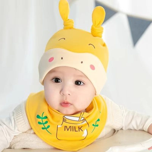 婴儿帽子秋冬款男婴幼儿0一3月春秋纯棉女初生宝宝冬季新生儿胎帽