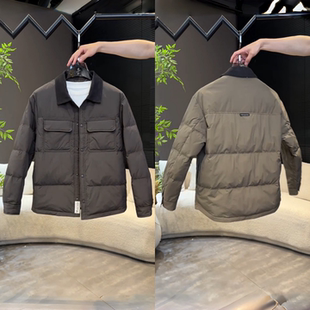 冬季韩版休闲工装翻领棉服男保暖高级感夹克轻奢潮流时尚百搭外套