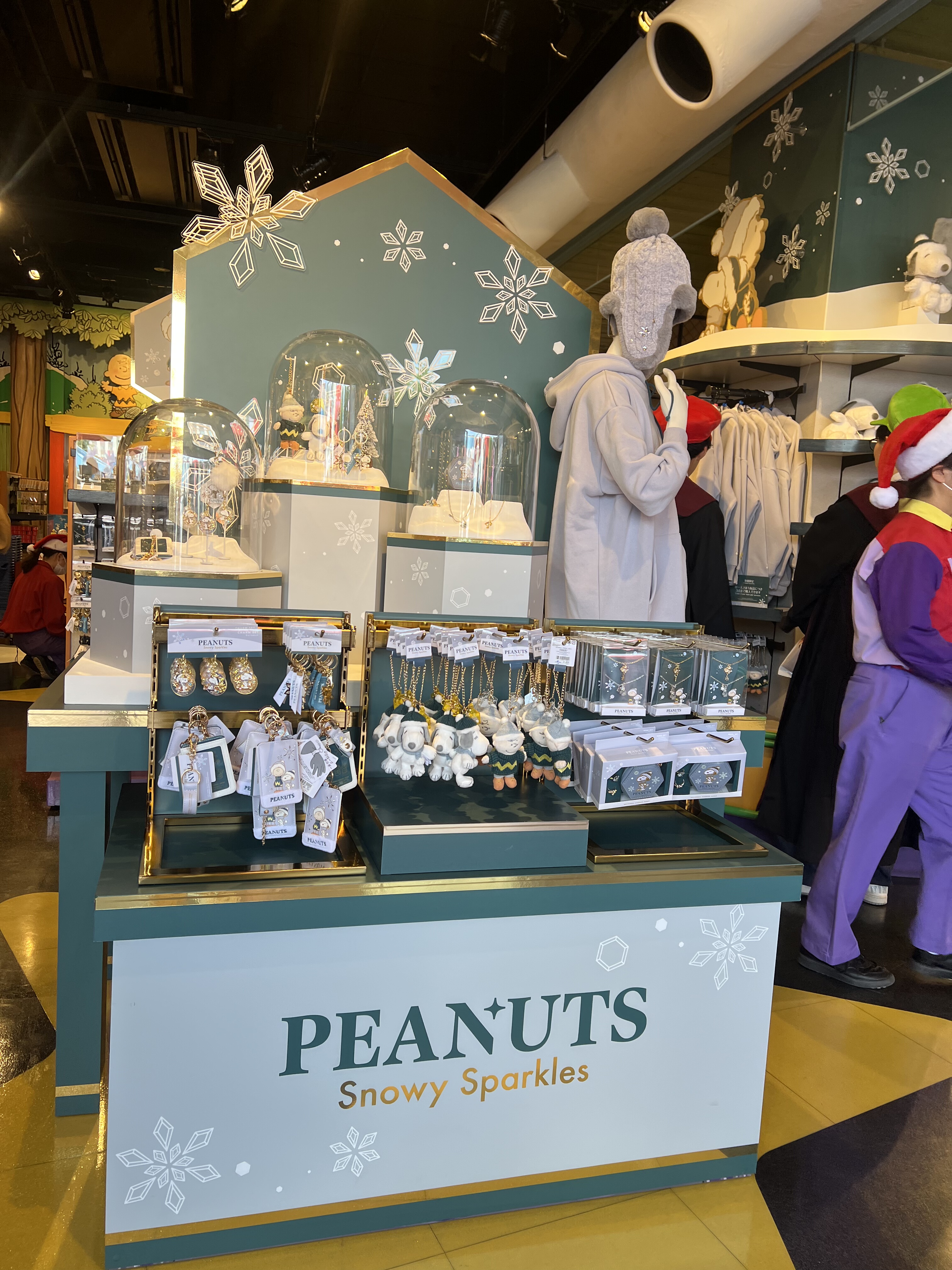 日本环球影城USJ25年史努比周边圣诞老人毛绒公仔挂件钥匙扣卡包