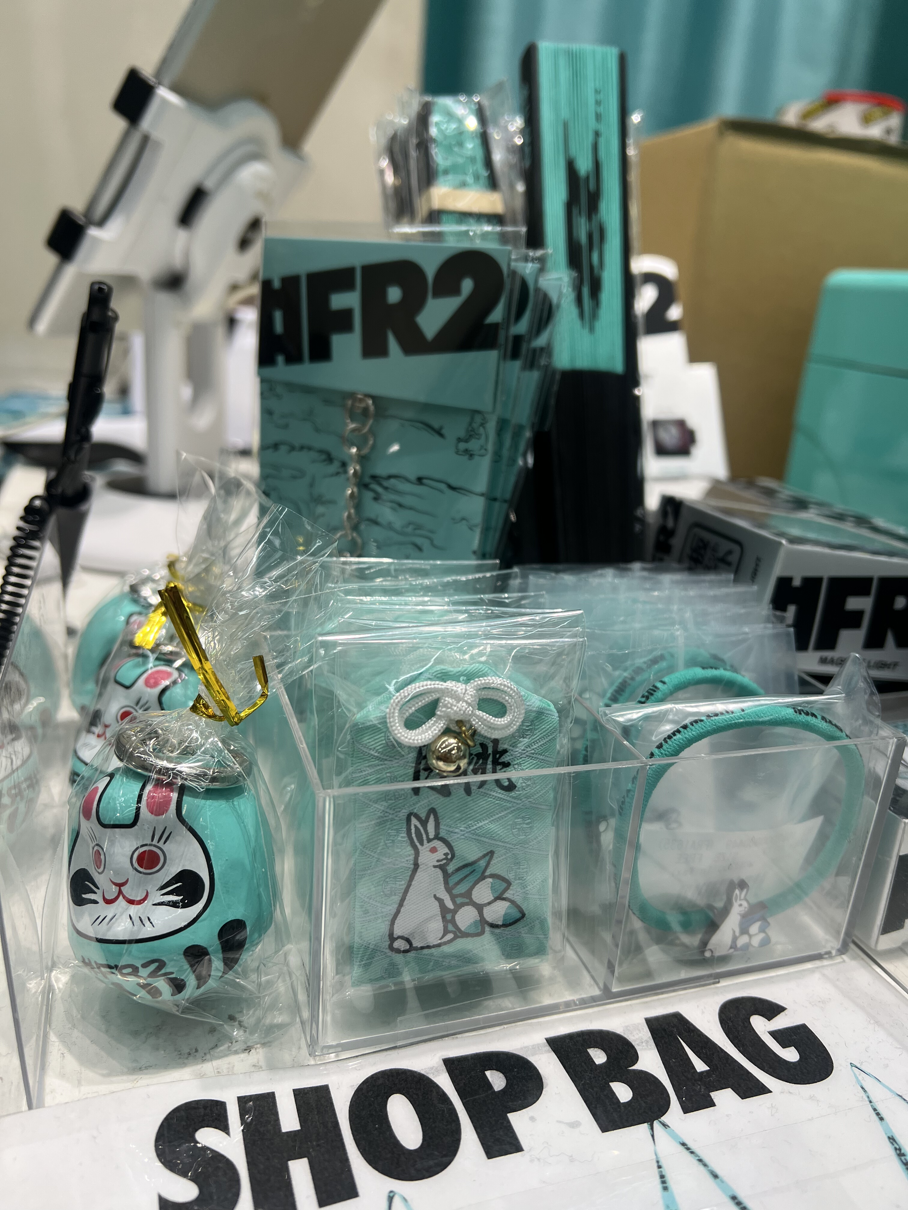 现货日本冲绳限定FR2月桃*情兔子钥匙扣挂件御守周边