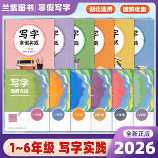 2026写字寒假实践作业一二三四五六年级上下册全普通版进阶版湖北美术出版社长江出版书写规范汉字拓展语文素养国学知识小学生字帖
