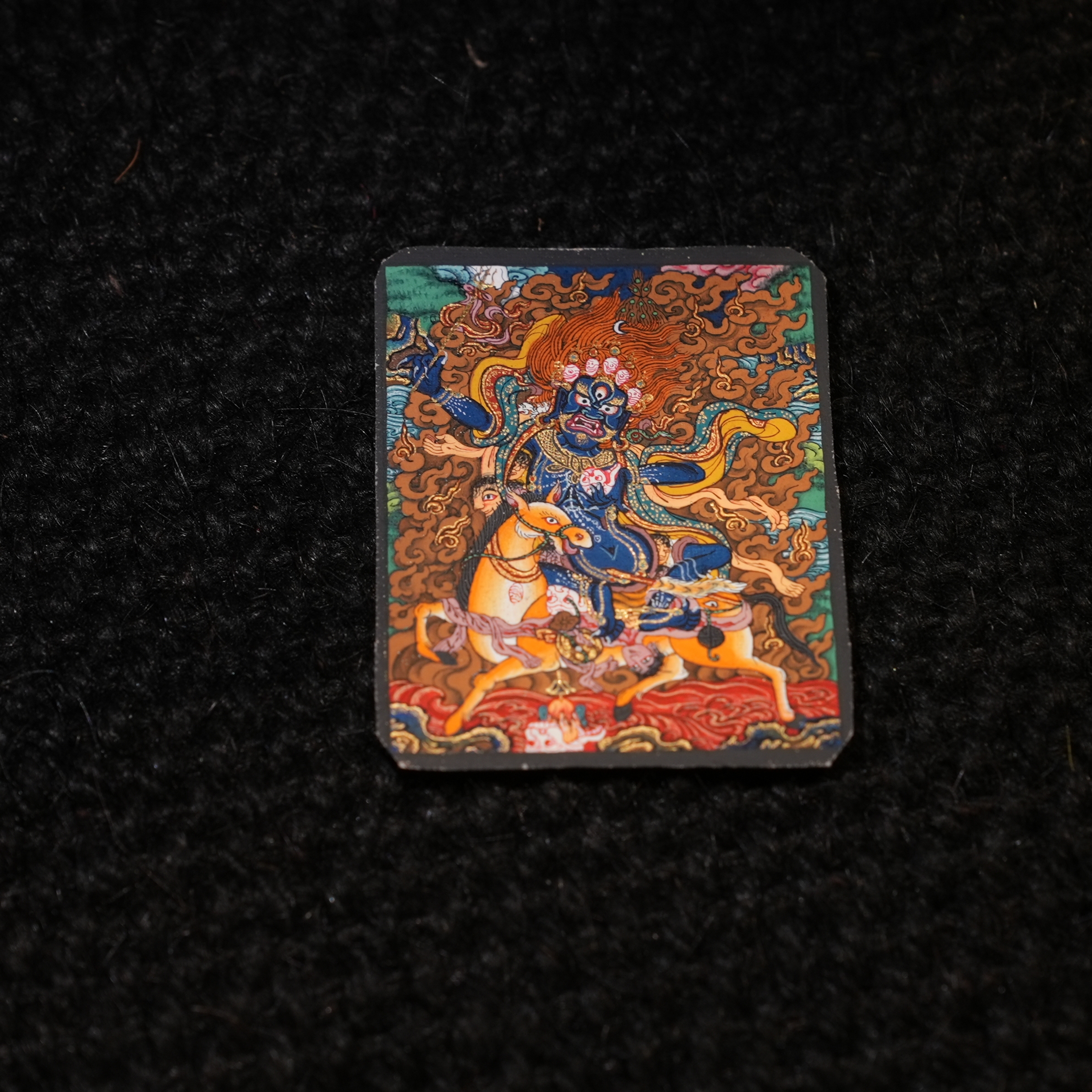 喜玛岚纯手绘唐卡西藏吉祥天母