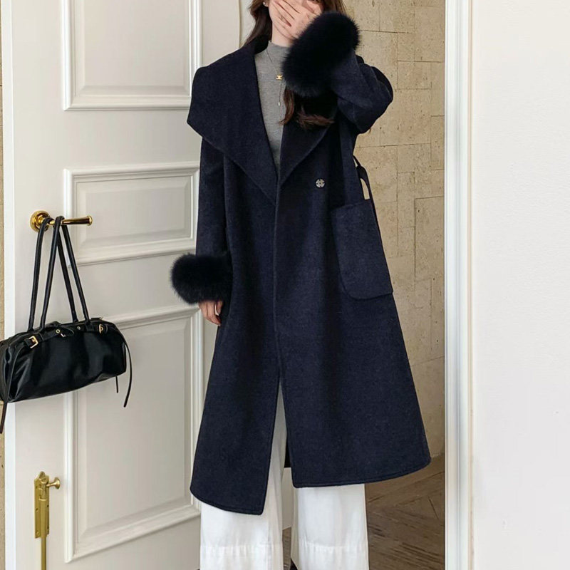 高级感双面羊毛呢大衣女2025新款冬装气质中长款潮流呢子外套