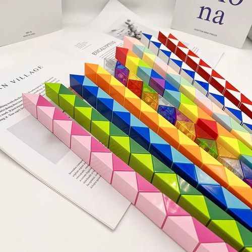 缤纷多彩百变魔尺益智拼接玩具