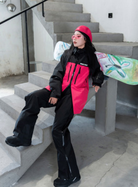 AwakeBeast拼色滑雪服单板上衣撞色男女防水防风专业全压胶3L保暖