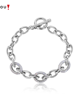 AJIDOU阿吉豆手饰女款灰色光迹系列手链手串