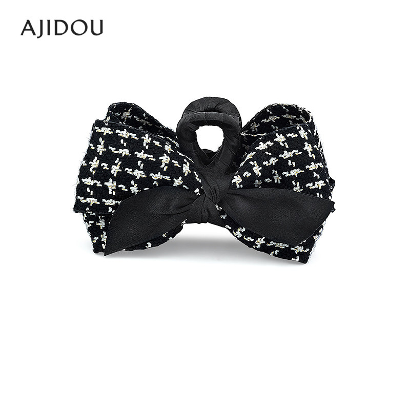 AJIDOU阿吉豆抓夹女款时尚潮流织物发夹