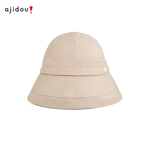 AJIDOU阿吉豆帽子女款 渔夫帽 复古时尚