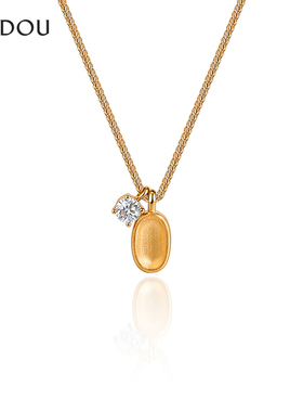 AJIDOU阿吉豆项链女款气质锁骨链短颈链