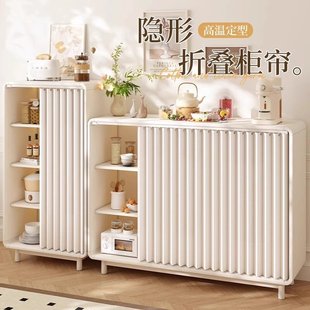 无门柜子防尘帘厨房鞋 纯色柜子遮挡帘开放式 柜书柜杂物柜遮丑帘子
