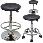 塑料小圆凳子酒吧椅美发实验室流水线生产车间升降旋转凳员工椅子