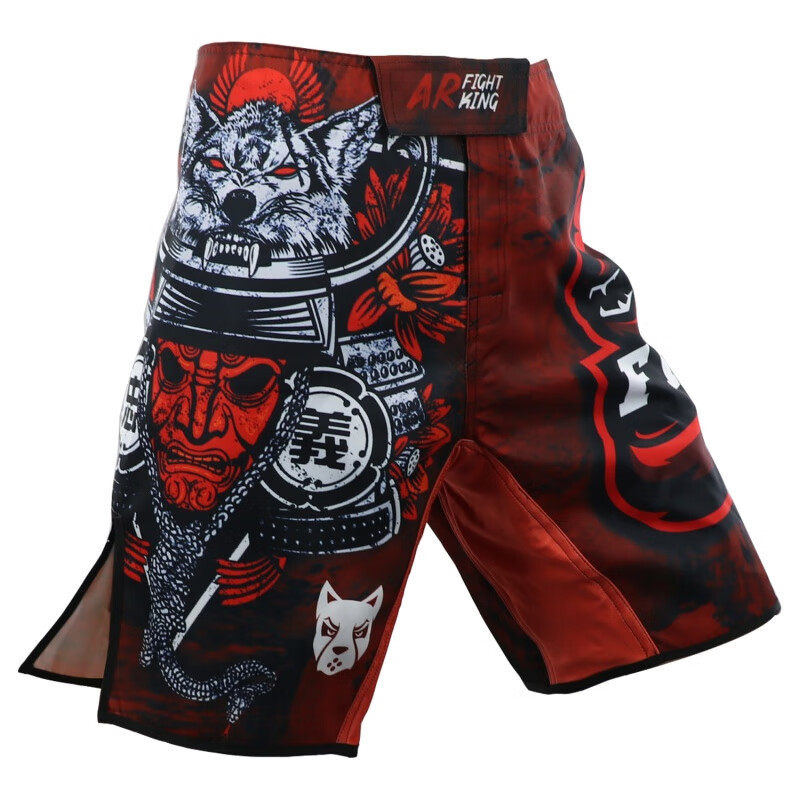 MMA搏击运动裤子UFC综合格斗训练沙滩短裤健身柔术肌肉跑步泰拳夏