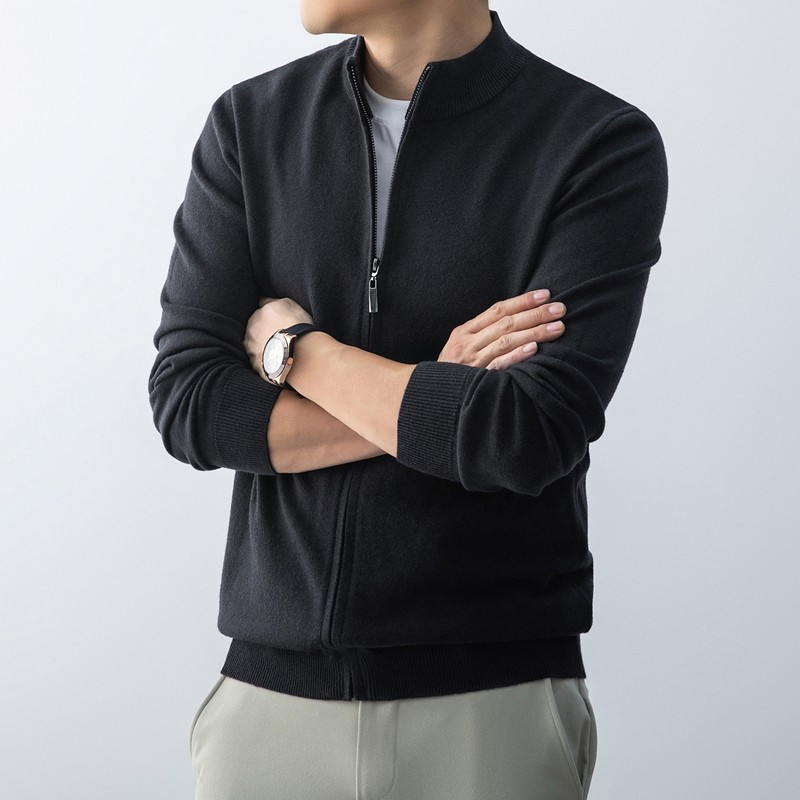 美式复古休闲春秋美拉德上衣外穿线衣毛衣外套针织开衫男