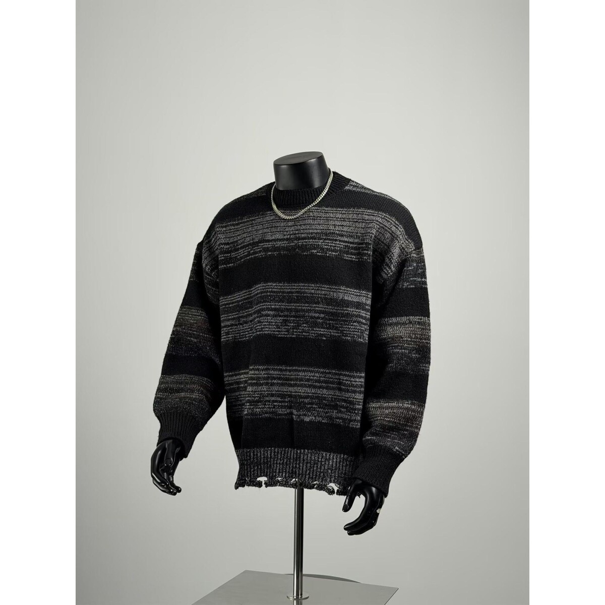 ChillHigh 秋冬西海岸复古花纹立体浮提花街头潮流圆领卫衣