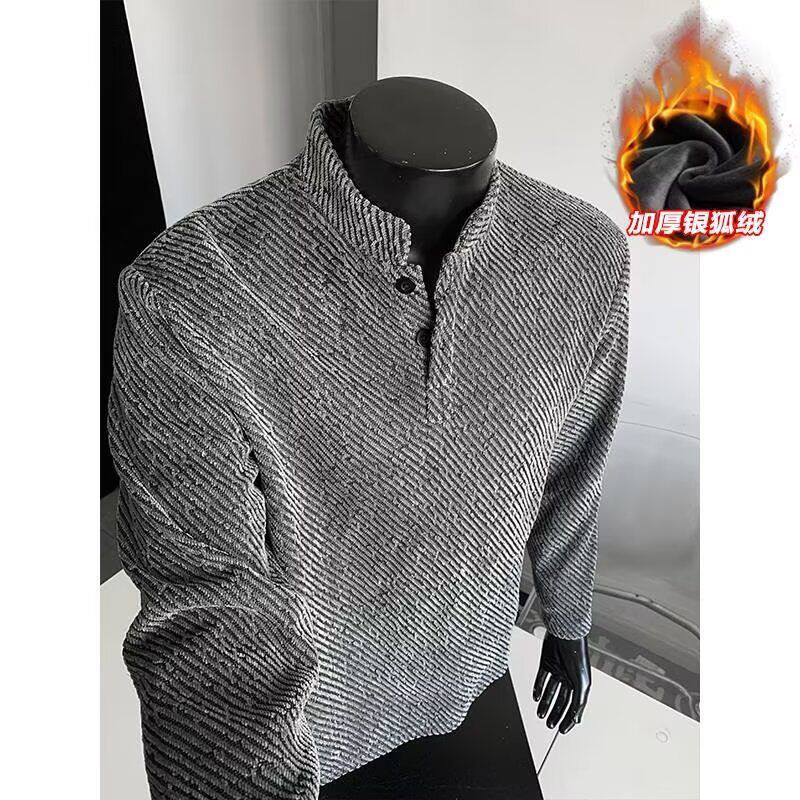 UNLG美式v领cleanfit毛衣男秋冬高级感简约休闲慵懒麻花纹针织衫