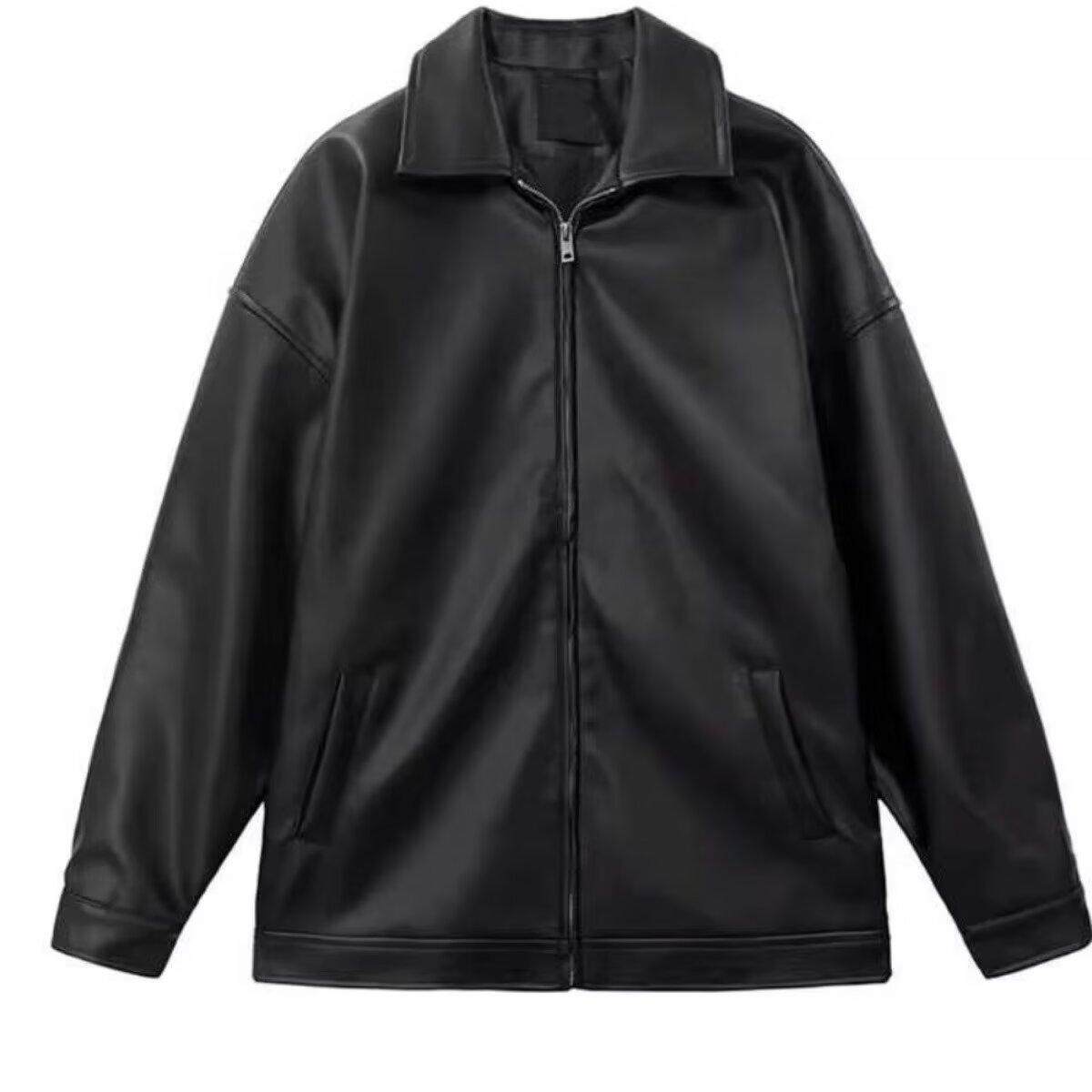 春秋季新款PU皮衣棒球服夹克