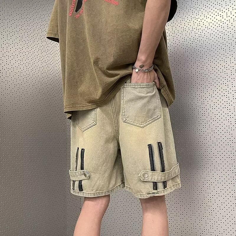 2024夏季外穿薄款牛仔短裤男士潮流潮牌休闲五分裤子爆款百搭宽松