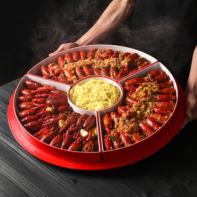 五毫密胺小龙虾创意组合盘套装