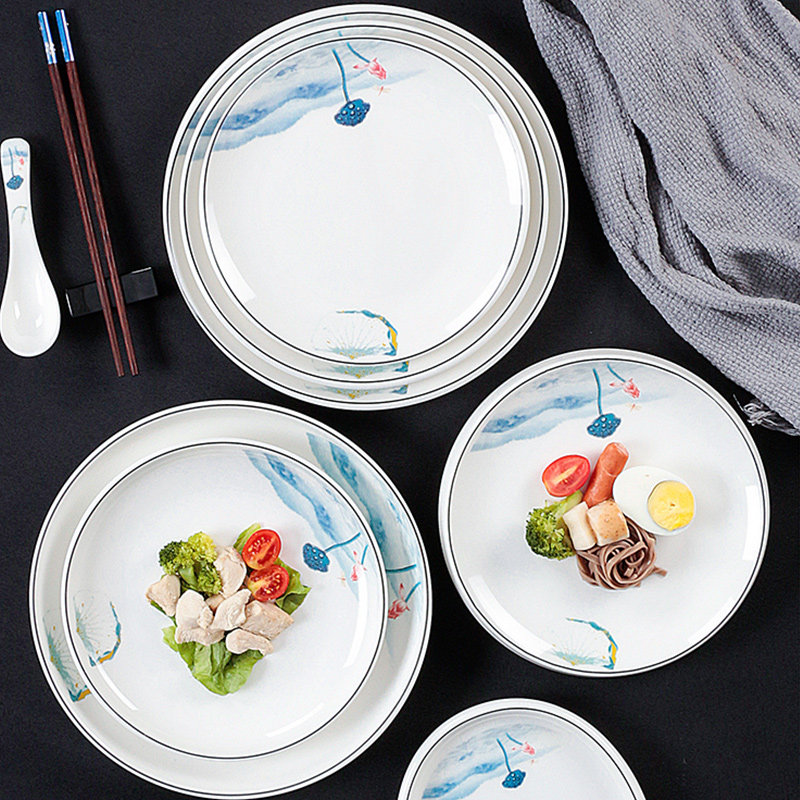 密胺ins风餐厅塑料商用圆盘