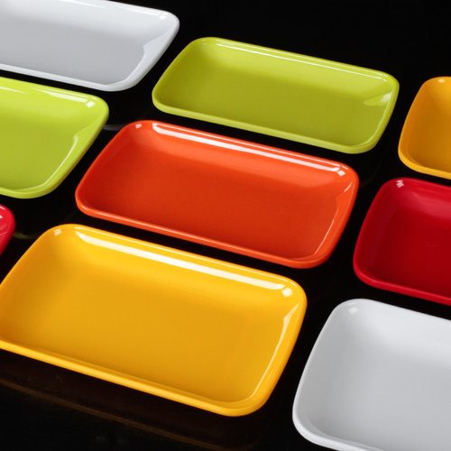 专用粉盘长方形烧烤密胺餐具