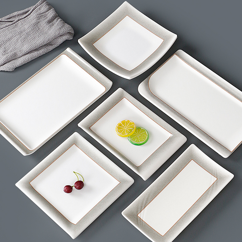 台德密胺餐具菜盘餐盘长方形盘子