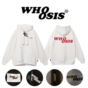 WHOOSIS（不知其名）经典8字logo连帽卫衣男女情侣外套帽衫国潮秋