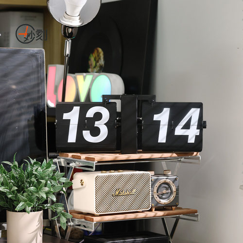 厂家直销自动翻页钟创意礼品复古