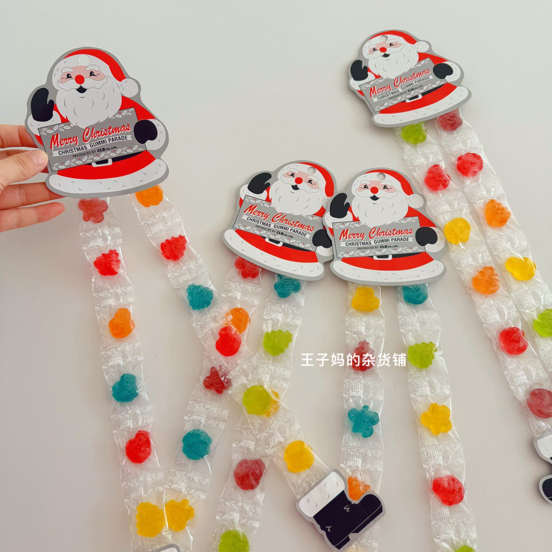 现货日本进口圣诞老人软糖水果软糖糖果圣诞礼物造型糖果