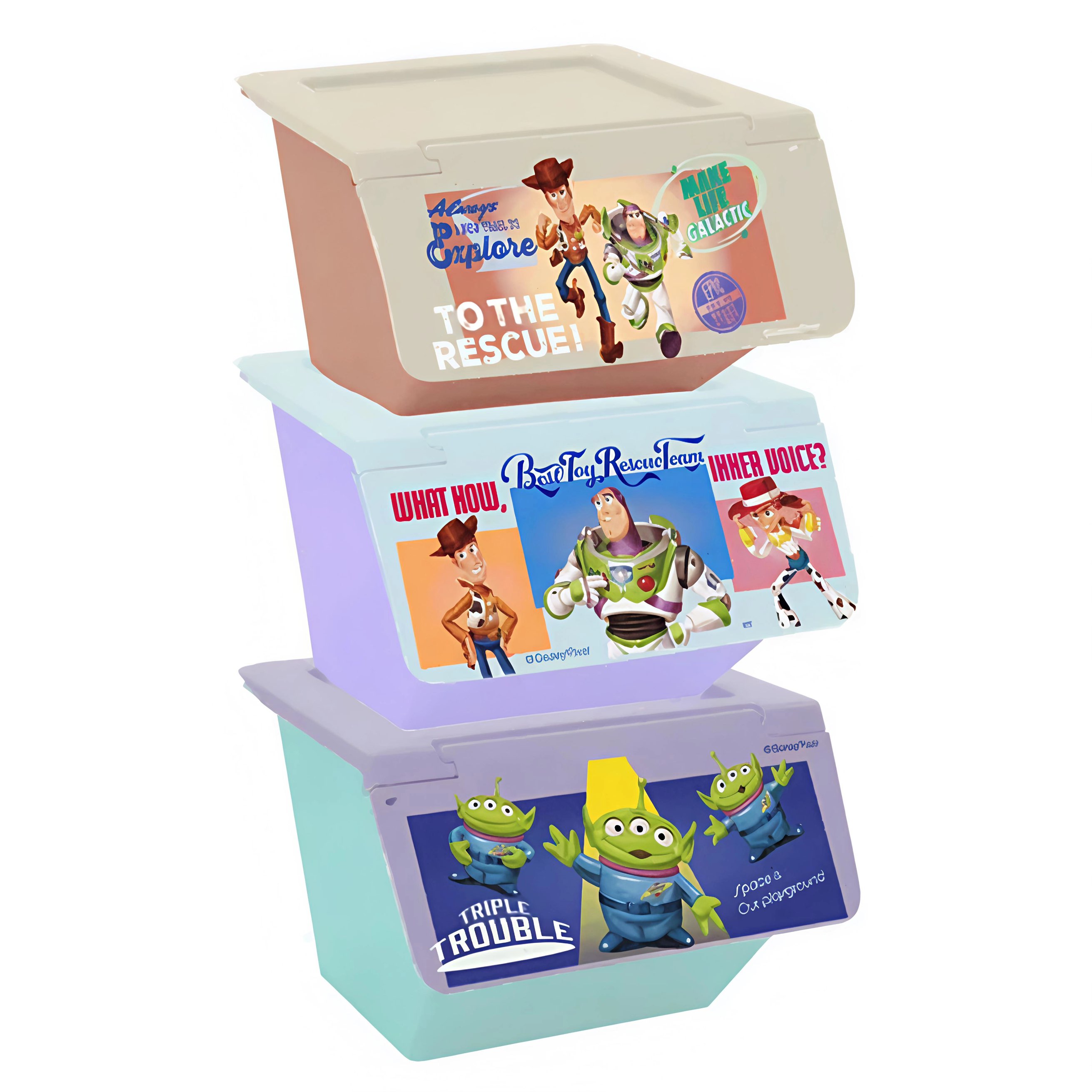 现货日本进口迪士尼玩具总动员三眼仔胡迪桌面收纳盒小抽屉含零食