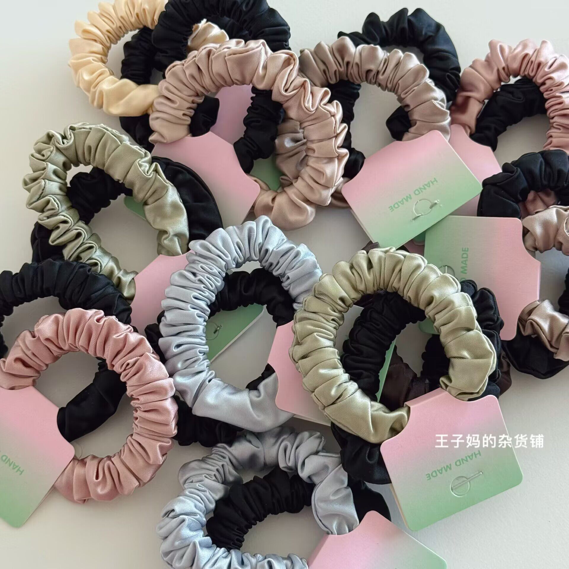 现货缎面简约小肠发圈扎头皮筋不裹发马尾辫发绳橡皮筋经典耐用,饰品/流行首饰/时尚饰品新,发饰,淘宝优惠券,粉丝福利购,淘宝优惠卷