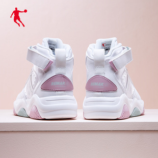 乔丹篮球鞋女2025夏季新款运动鞋女保暖休闲鞋高帮板鞋球鞋女学生