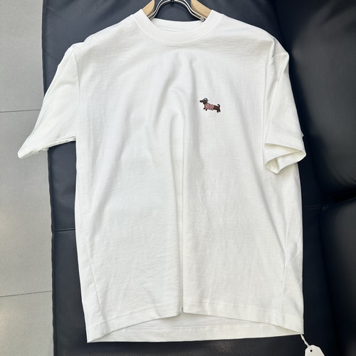 2026夏季新款 刺绣腊肠狗T恤   纯棉宽松短袖上衣