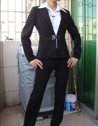 女士春款西服工装服职业装工作服OL显瘦西装套裙职业女装职业套装