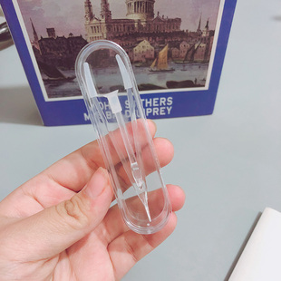 全透明大号长镊子隐形眼镜夹子吸棒套装 独立外壳美瞳佩戴工具胶套