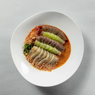 农家乐土菜管浅盘深盘异形不规则盘子陶瓷菜盘热菜炒菜简约特色盘