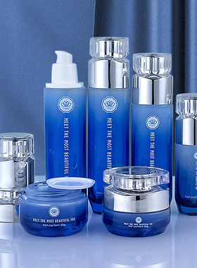 高档喷色玻璃化妆品空瓶100ML120ml按压式乳液瓶精华瓶现货分装瓶