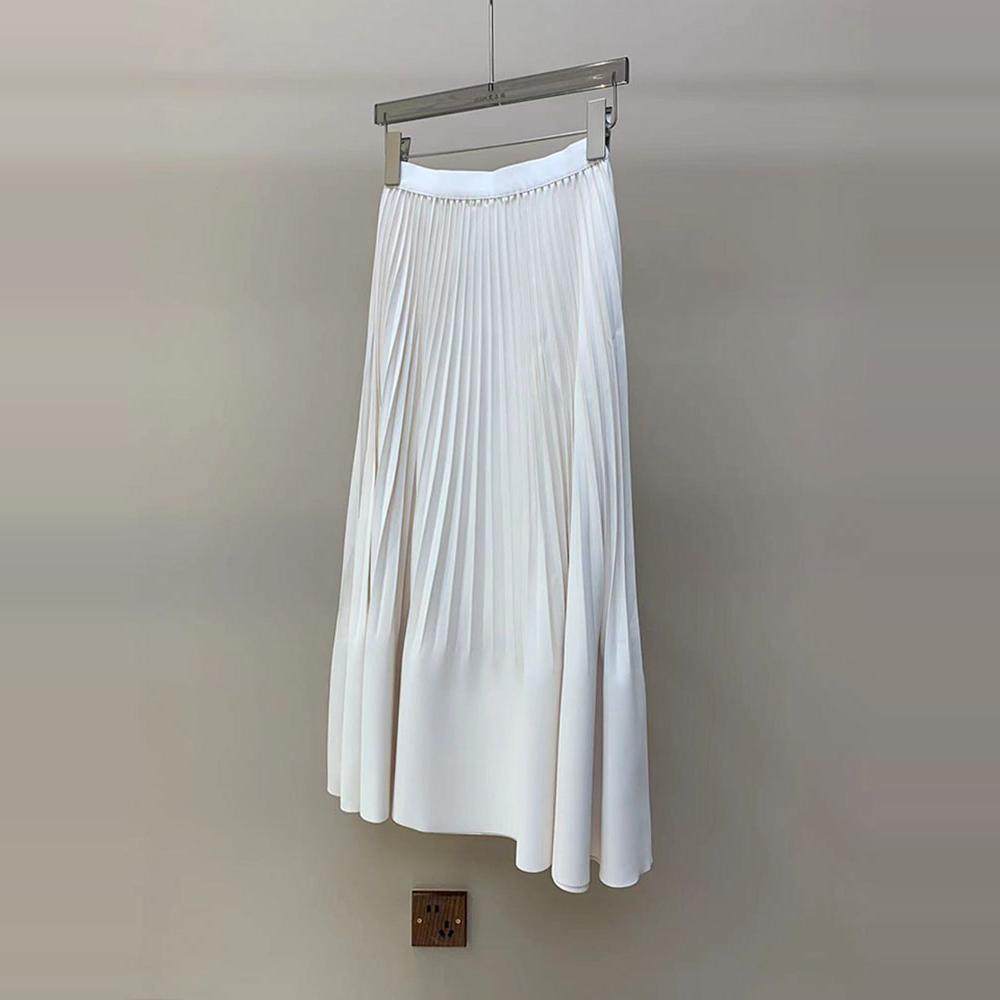 a字百褶裙荷叶边半身裙春夏简约
