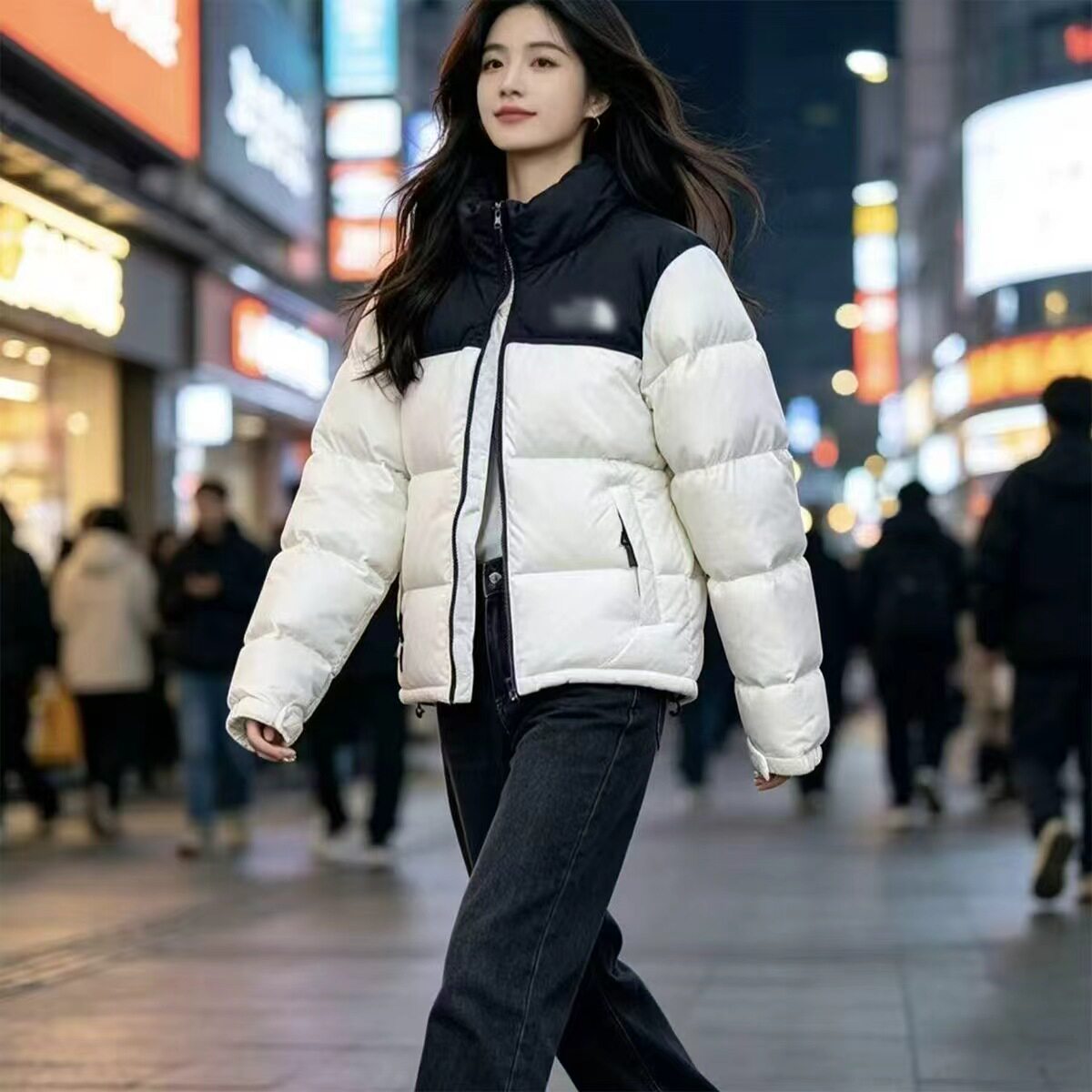 美国1996北家羽绒面高版羽绒服潮牌700/蓬松男女士外套冬季白鸭绒