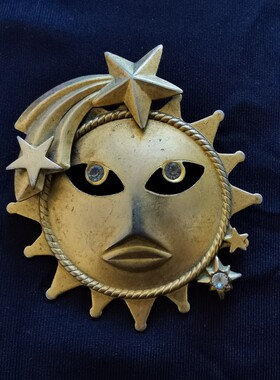 【英国发货】Vintage Askew London 书本款太阳神胸针